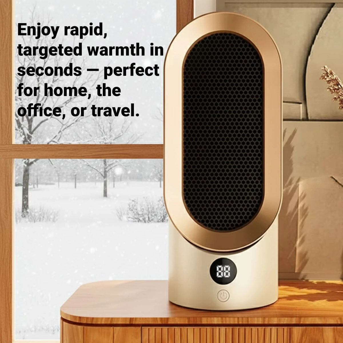 Space Heater Compact Portable Quiet Operation