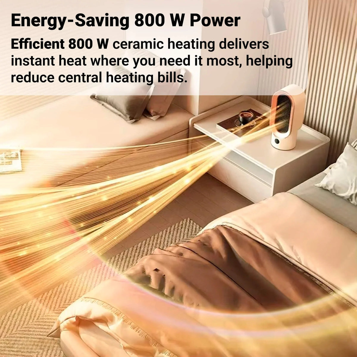 Space Heater Compact Portable Quiet Operation