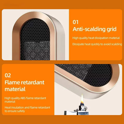 Space Heater Compact Portable Quiet Operation