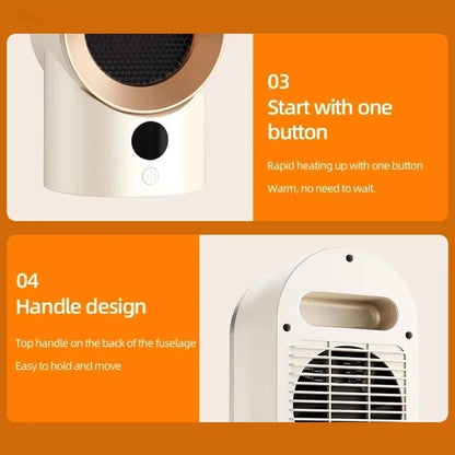 Space Heater Compact Portable Quiet Operation