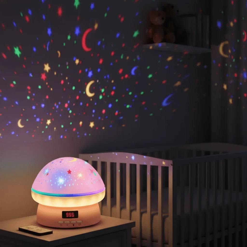 Star Projector 16-Color Rotating With Remote & Timer