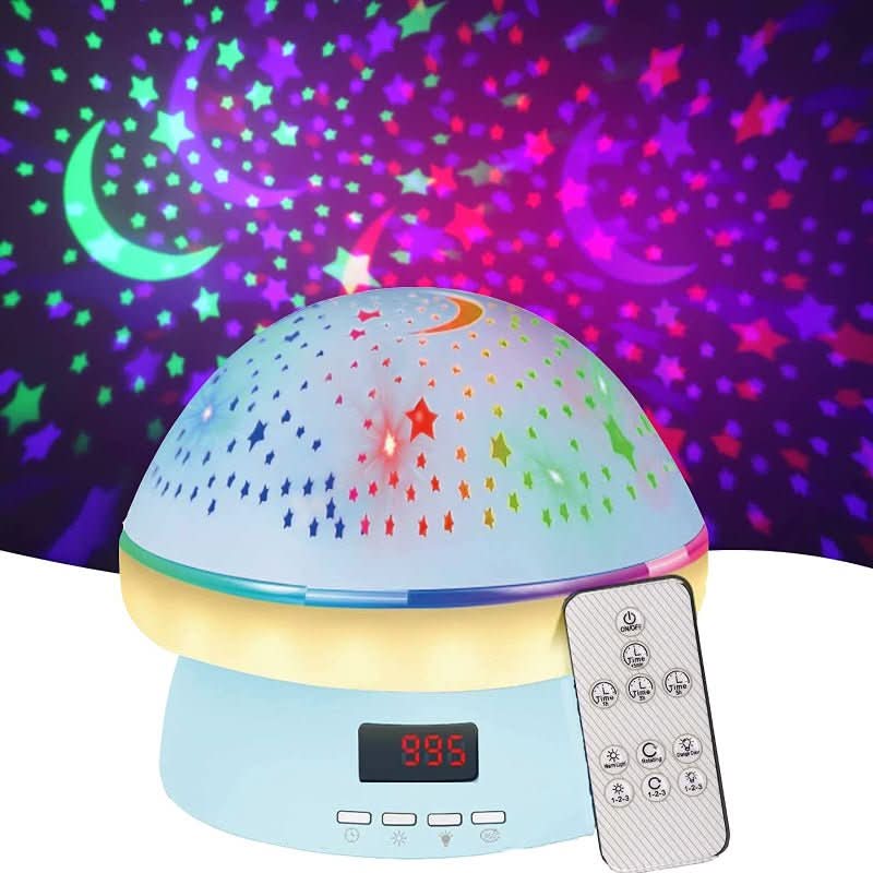 Star Projector 16-Color Rotating With Remote & Timer