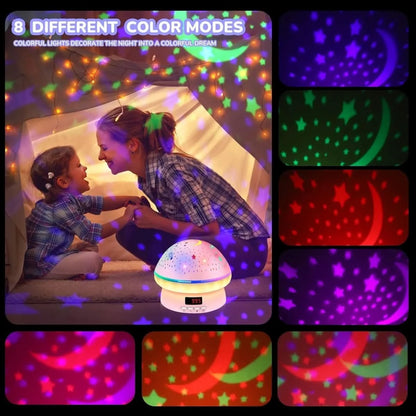 Star Projector 16-Color Rotating With Remote & Timer