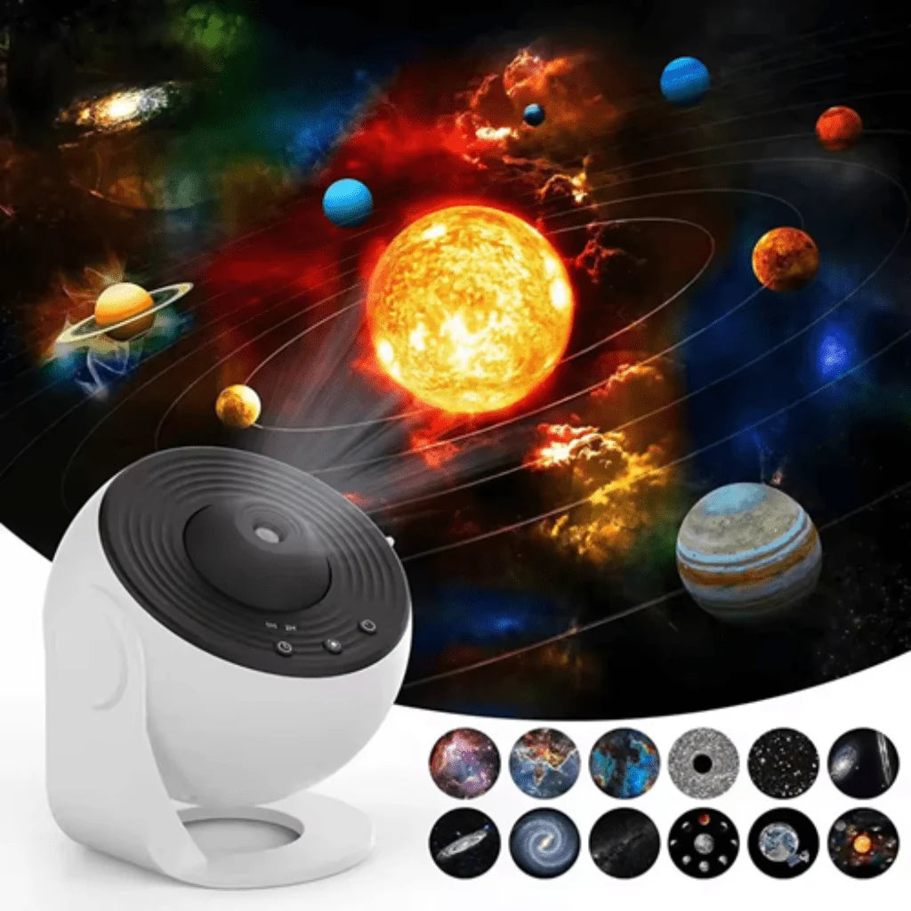 Star Projector Rotating Adjustable Focus 13 Interchangeable Discs
