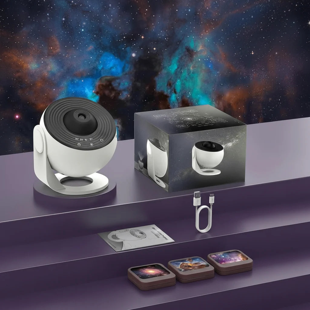 Star Projector Rotating Adjustable Focus 13 Interchangeable Discs