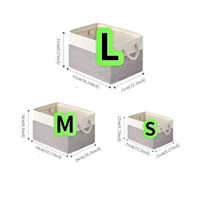 Storage Basket Linen Shape-Retaining Lightweight
