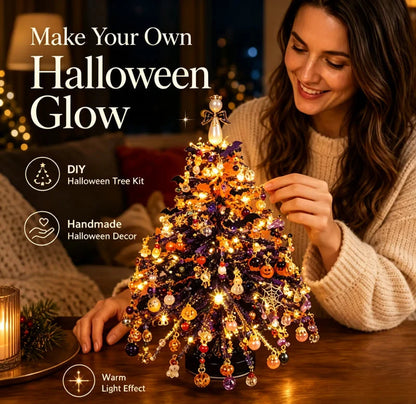 Tabletop Tree Craft Kit Multicolor Beads Angel Topper