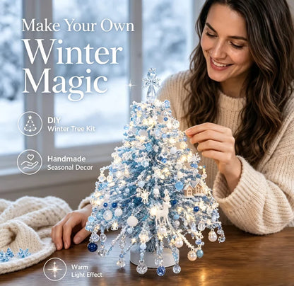 Tabletop Tree Craft Kit Multicolor Beads Angel Topper