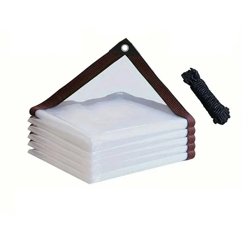 Tarp Clear Translucent Weather-Resistant PE