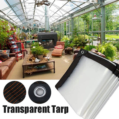 Tarp Clear Translucent Weather-Resistant PE