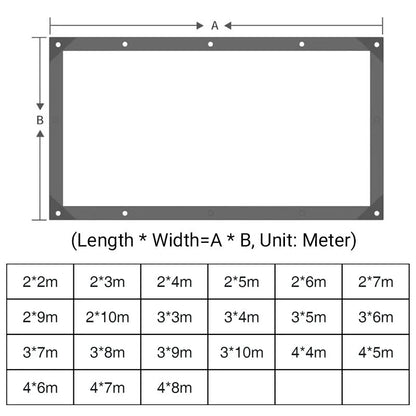 Tarp Clear Translucent Weather-Resistant PE