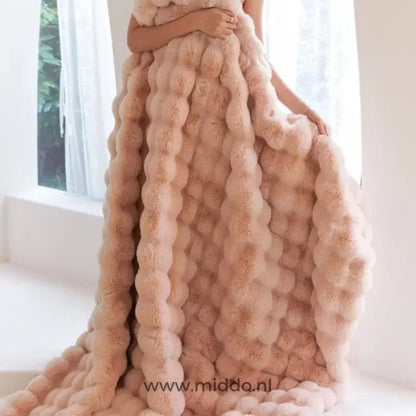 Teddy Blanket Extra-Thick Faux Fur Machine Washable