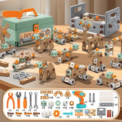 Toy Tool Set ABS Plastic Screw-Building Construction Play