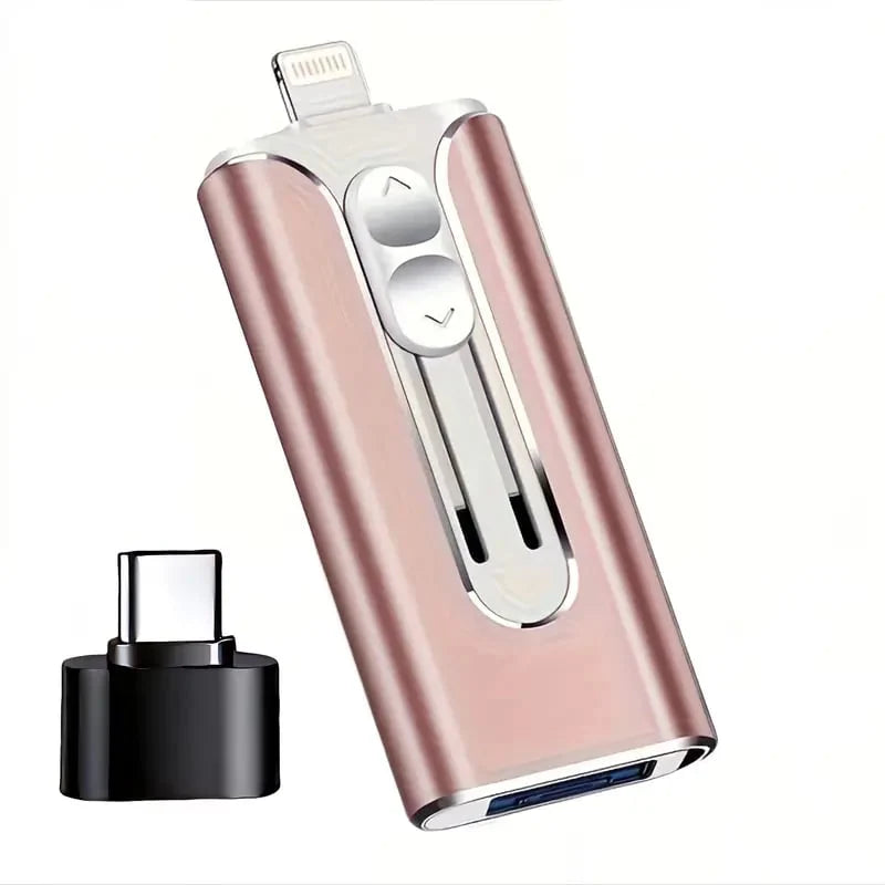 USB Flash Drive 4-In-1 USB 3.0 High-Speed File Transfer