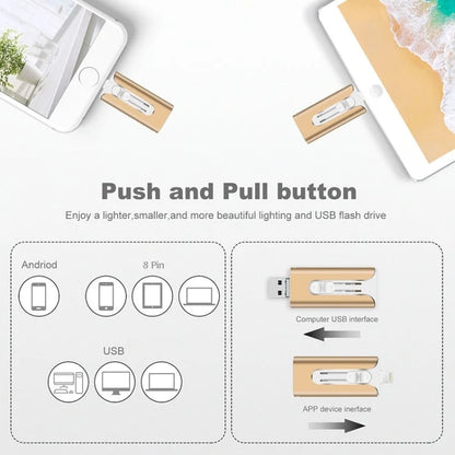 USB Flash Drive 4-In-1 USB 3.0 High-Speed File Transfer