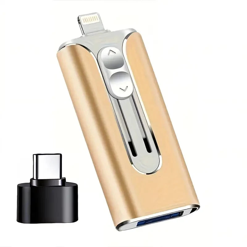 USB Flash Drive 4-In-1 USB 3.0 High-Speed File Transfer