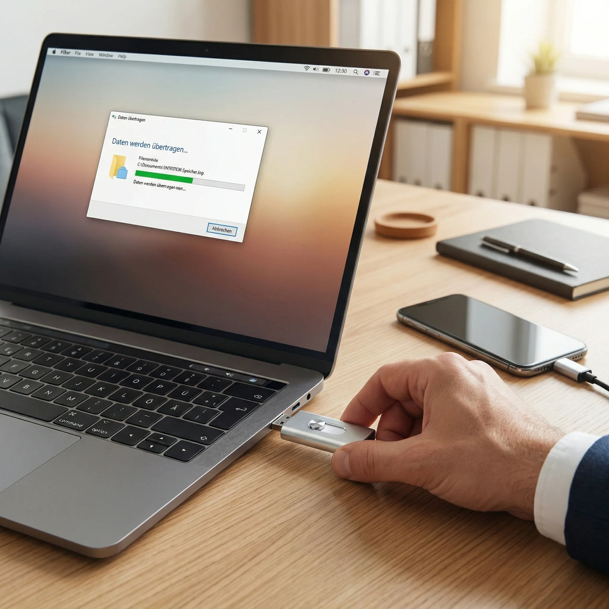 USB Flash Drive USB 3.0 & USB-C Micro-USB OTG Adapter