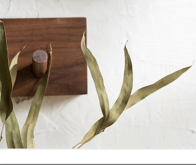 Wall Coat Rack Solid Wood Rounded Peg Hooks 4-6 Hook Options