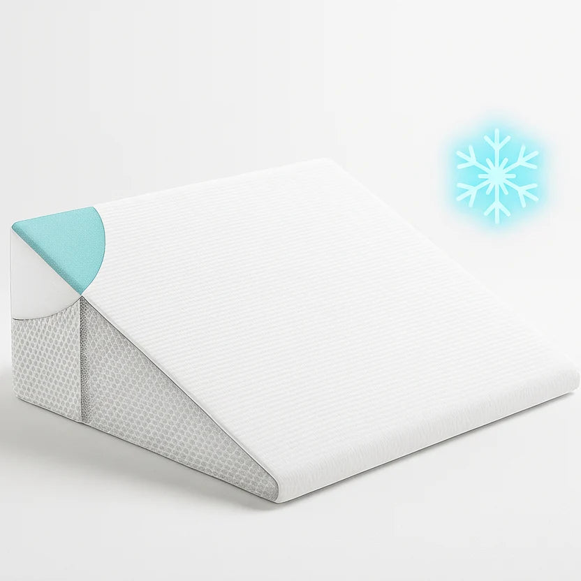 Wedge Pillow Memory Foam Non-Slip Base Machine-Washable Cover