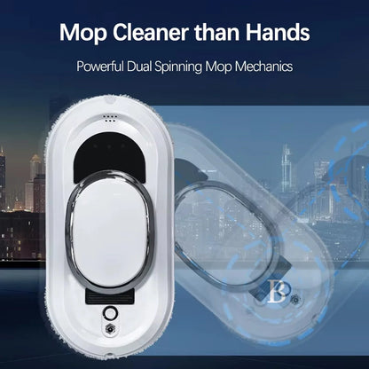Window Cleaning Robot AI Navigation Dual Microfiber Pads