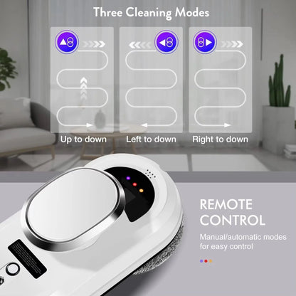 Window Cleaning Robot AI Navigation Dual Microfiber Pads