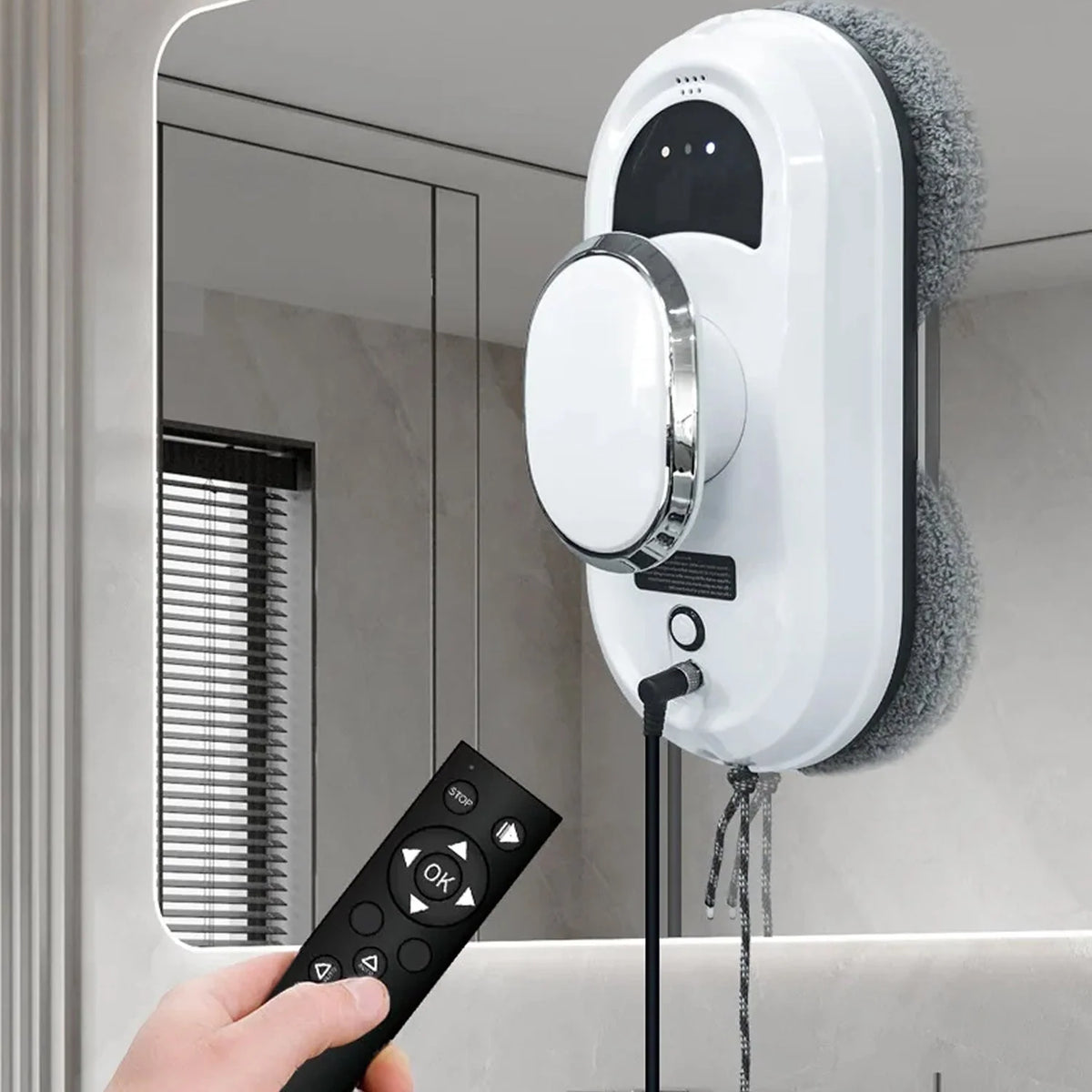 Window Cleaning Robot AI Navigation Dual Microfiber Pads
