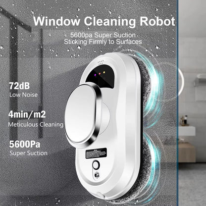 Window Cleaning Robot AI Navigation Dual Microfiber Pads