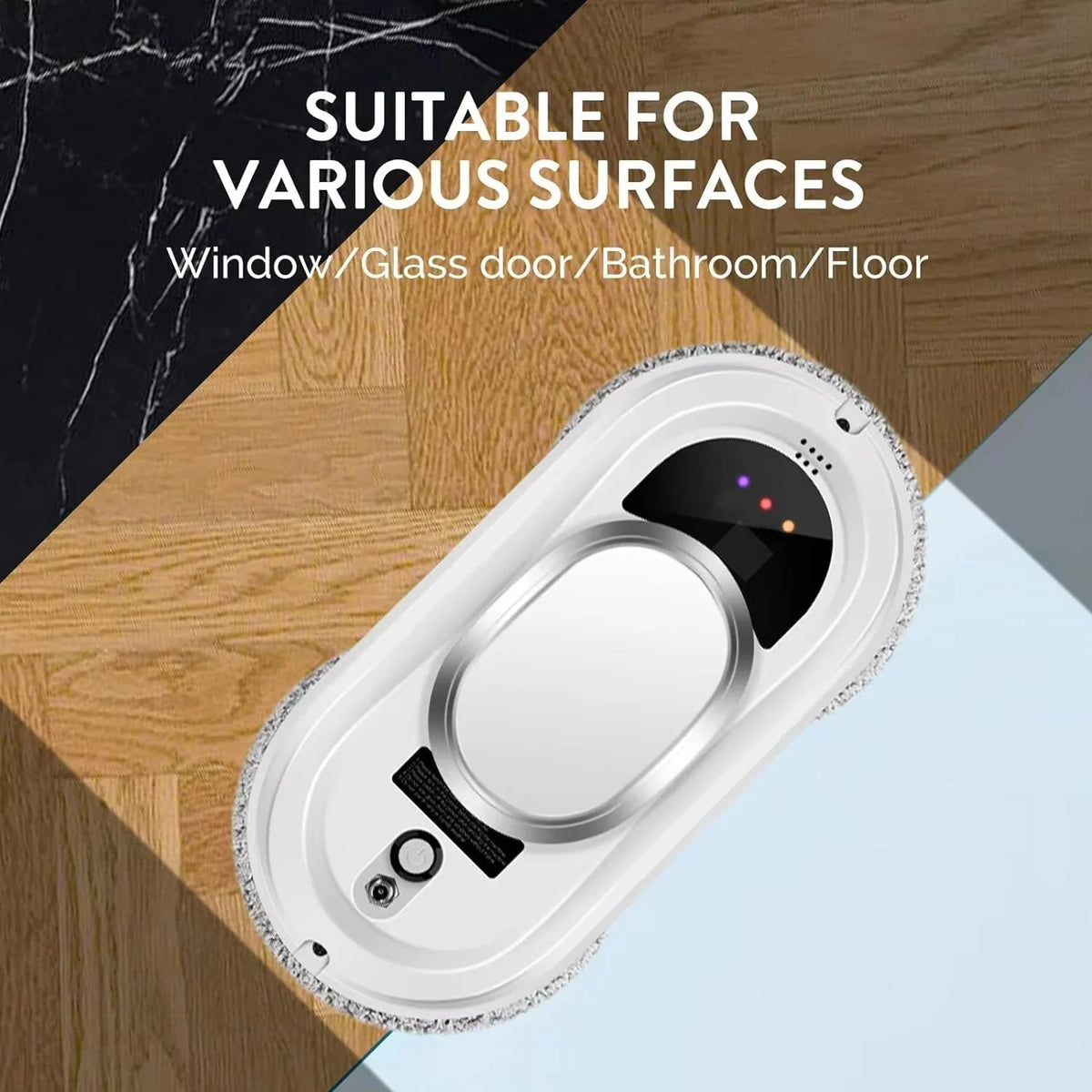 Window Cleaning Robot AI Navigation Dual Microfiber Pads