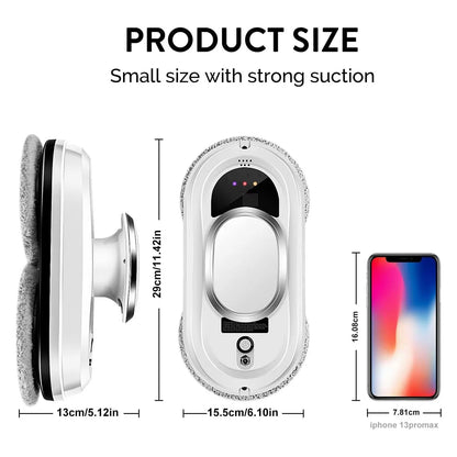 Window Cleaning Robot AI Navigation Dual Microfiber Pads