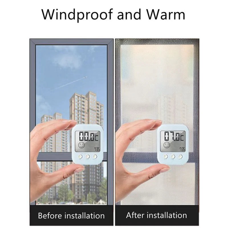 Window Insulation Film Double-Layer Self-Adhesive Draft Barrier