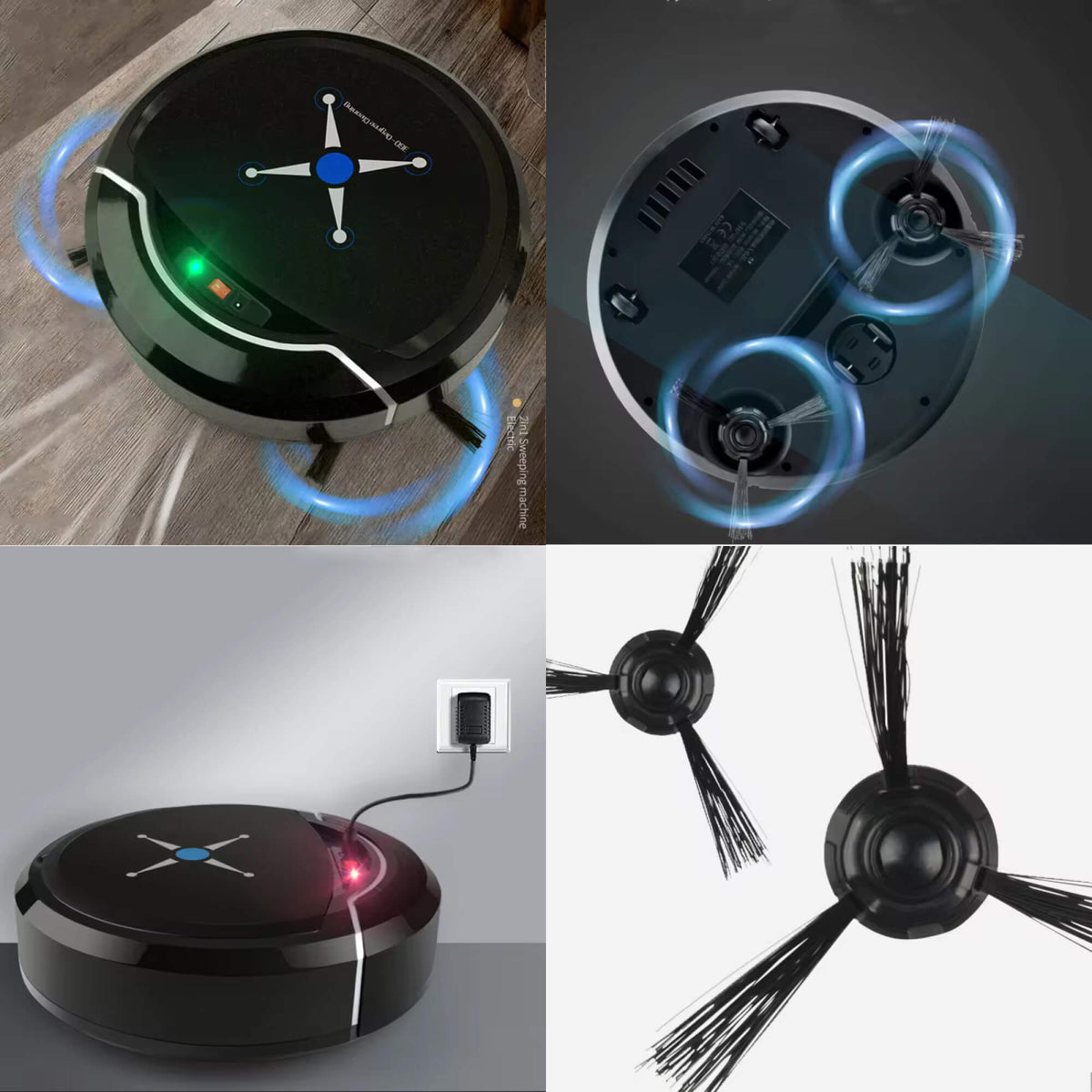 Smart Floor Cleaning Robot: 3-in-1 Vacuum and Mop Solution