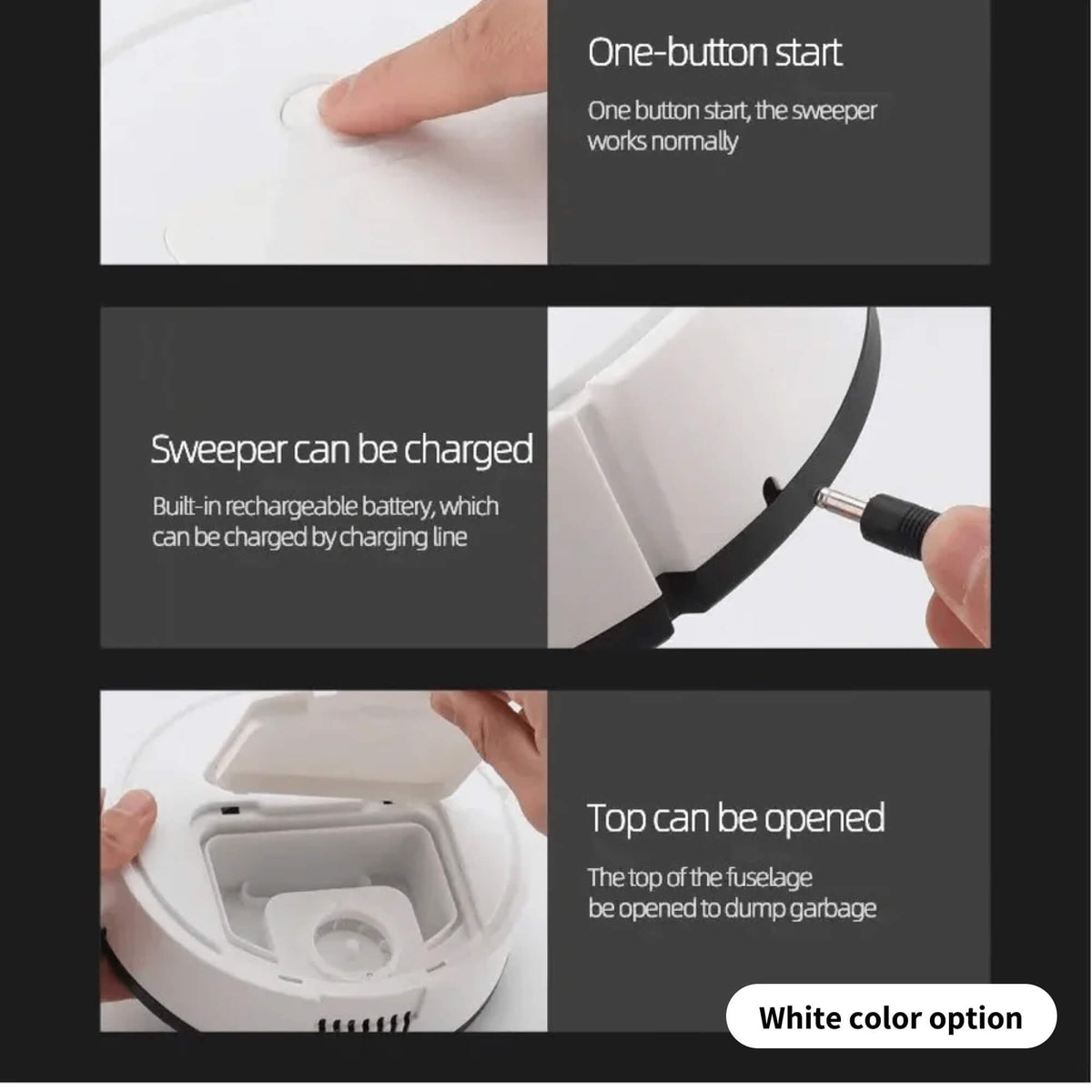 Smart Floor Cleaning Robot: 3-in-1 Vacuum and Mop Solution