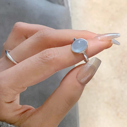 Ocean Breeze Silver Gemstone Ring