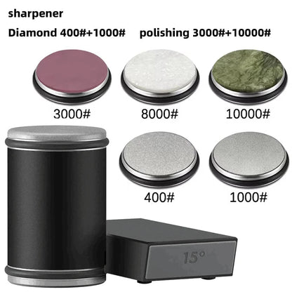 Precision Dual-Angle Knife Sharpener with Magnetic Holder