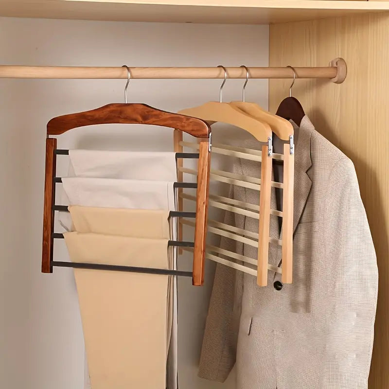 Compact 5-Tier Trouser Organizer for Effortless Storage