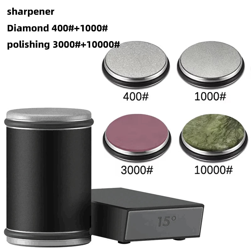 Precision Dual-Angle Knife Sharpener with Magnetic Holder