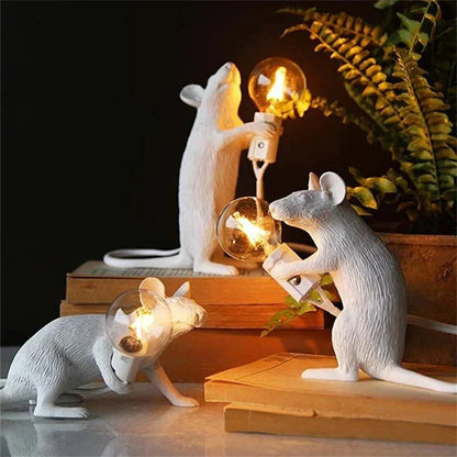 Whimsical Rodent Table Lamp – Unique LED Lighting Solution