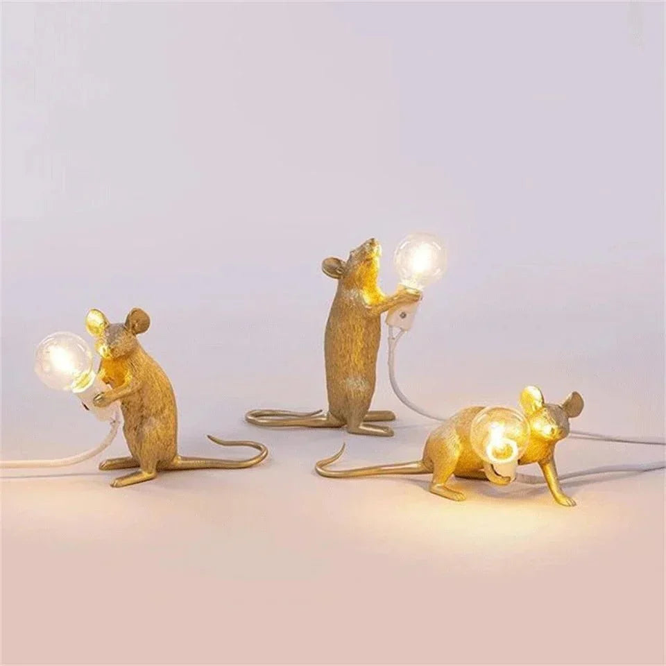 Whimsical Rodent Table Lamp – Unique LED Lighting Solution