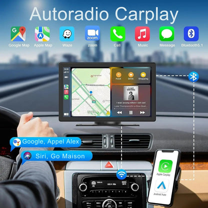 Touchscreen Stereo System for Cars with Android CarPlay