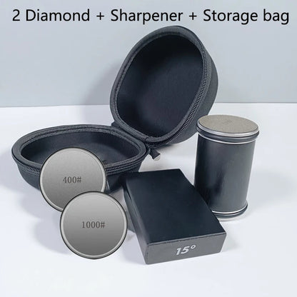 Precision Dual-Angle Knife Sharpener with Magnetic Holder