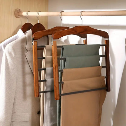 Compact 5-Tier Trouser Organizer for Effortless Storage
