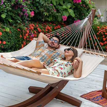 Spacious Quilted Hammock for Ultimate Outdoor Relaxation