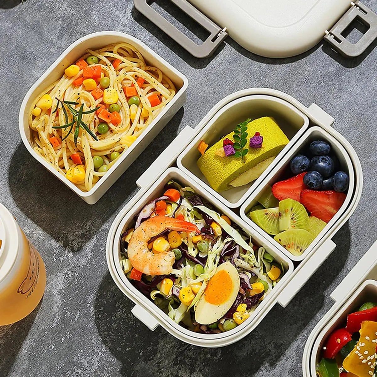 Smart Meal Prep Container with Custom Dividers & Insulated Bag