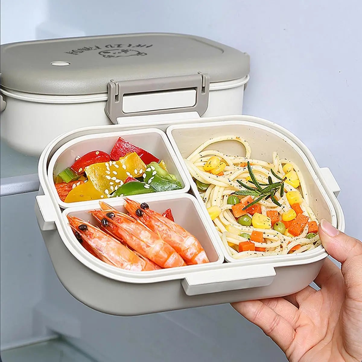 Smart Meal Prep Container with Custom Dividers & Insulated Bag