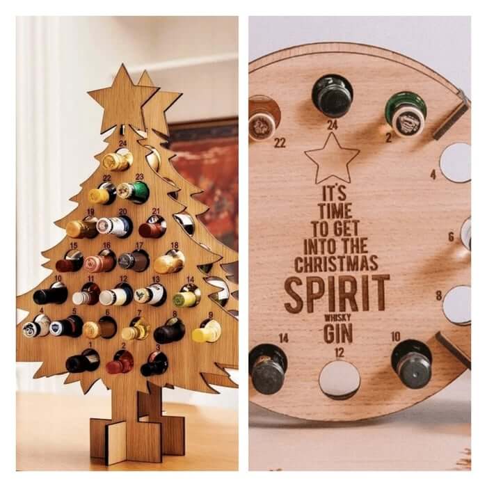 Charming Wooden Advent Calendar for Craft Beer Enthusiasts