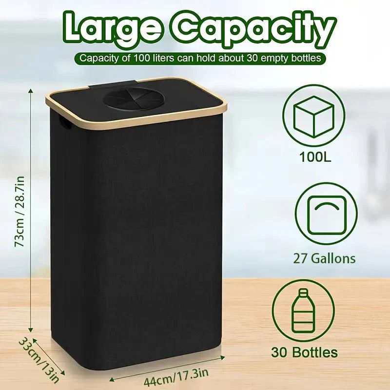 Space-Saving Container for Recyclable Materials