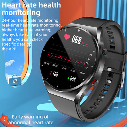 One-Tap Health Monitor Smartwatch for Blood Sugar, Glucose, ECG & Heart Rate