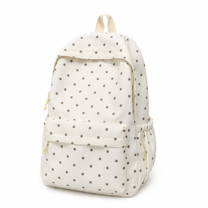 Spacious Everyday Backpack with Stylish Dots