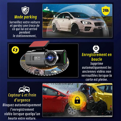 Car Dash Cam with 4K Ultra HD and Loop Recording Feature