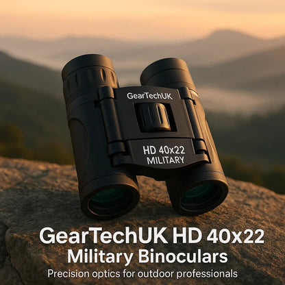 Portable Waterproof Binoculars with Folding Design and Quick Focus
